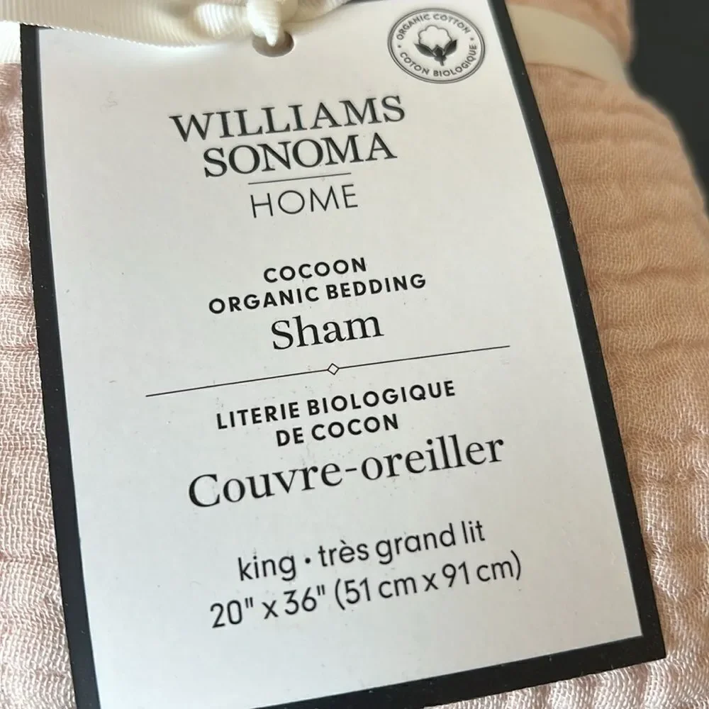 Williams Sonoma Organic Cocoon Sham